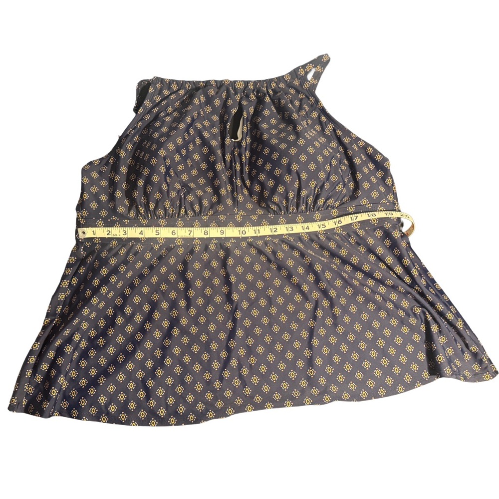 Kona Sol | Women’s Plus Size Navy and Gold Tankini Top Size 3X - Picture 7 of 7